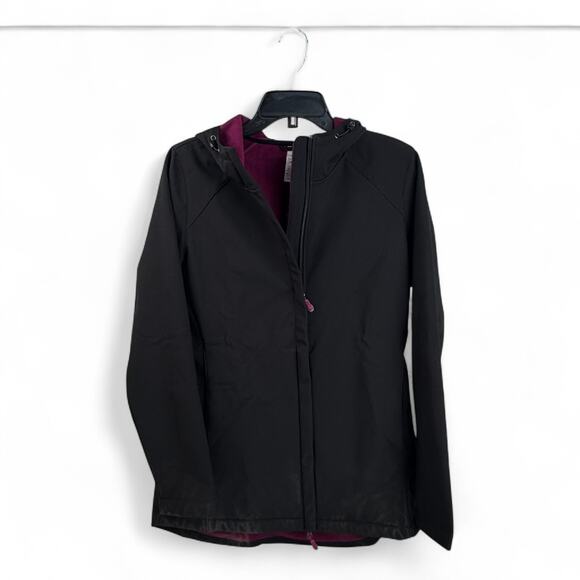 Ideology Rain Jacket – Black with Plum Lining (Women’s Medium) - Picture 1 of 4